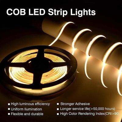 Ra90 DC 480 LEDは穂軸によって導かれるRgbの適用範囲が広い導かれたストリップ24v 3000kを欠く