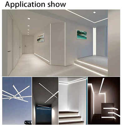 8mm白いLEDのアルミニウム プロフィールの正方形のプロフィール ライトPCは線形を覆う