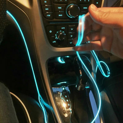 3m変更された車はUSB DIY Tのダッシュボード コンソールLED包囲されたLighが付いているELの冷光ラインをつける