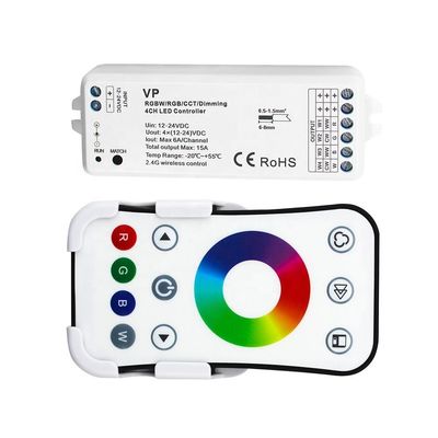 24V RF無線LEDライト コントローラー2.4GHz Rgb Rfリモート・コントロール スイッチへの12V