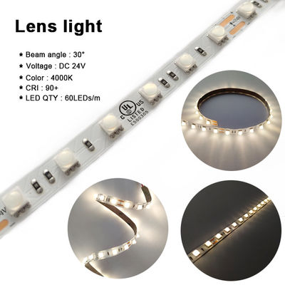 レンズ適用範囲が広いSmd 5050 Rgbは家ライトのためのストリップ60LEDs/M DC 24Vを導いた