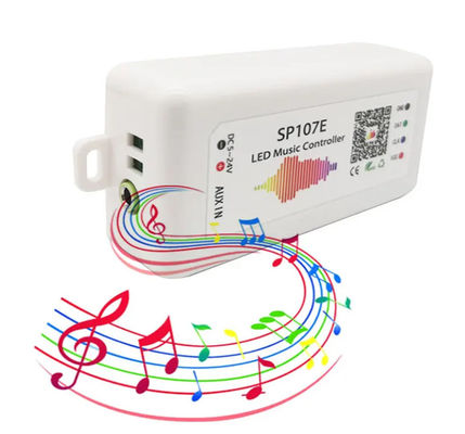 APP Bluetooth Rgbはピクセル ライト ストリップWS2812B WS2811 SP107Eのための音楽コントローラーを導いた