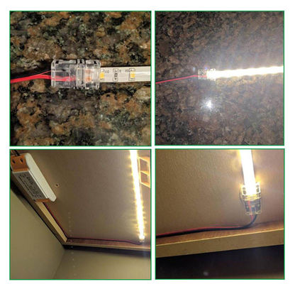 4pin 3pin 2 Pinは10mm軽いコネクターLED付属の末端ワイヤー女性の男性の8mmを導いた