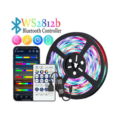 APP Wifi 5VスマートなLEDの滑走路端燈リモコン休日のパーティのための5050 SMD RGB