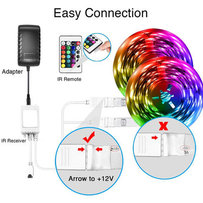 60Leds/M 5050 Rgb寝室のためのスマートなLEDの滑走路端燈5m 10m 15mのApp制御リモート