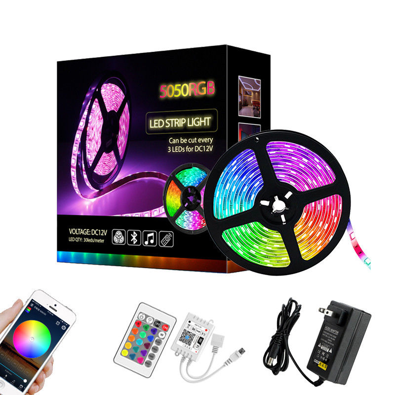 RGB 5050軽いセット テープ スマートなLED音楽軽いIP65は5Mの家の装飾を防水する