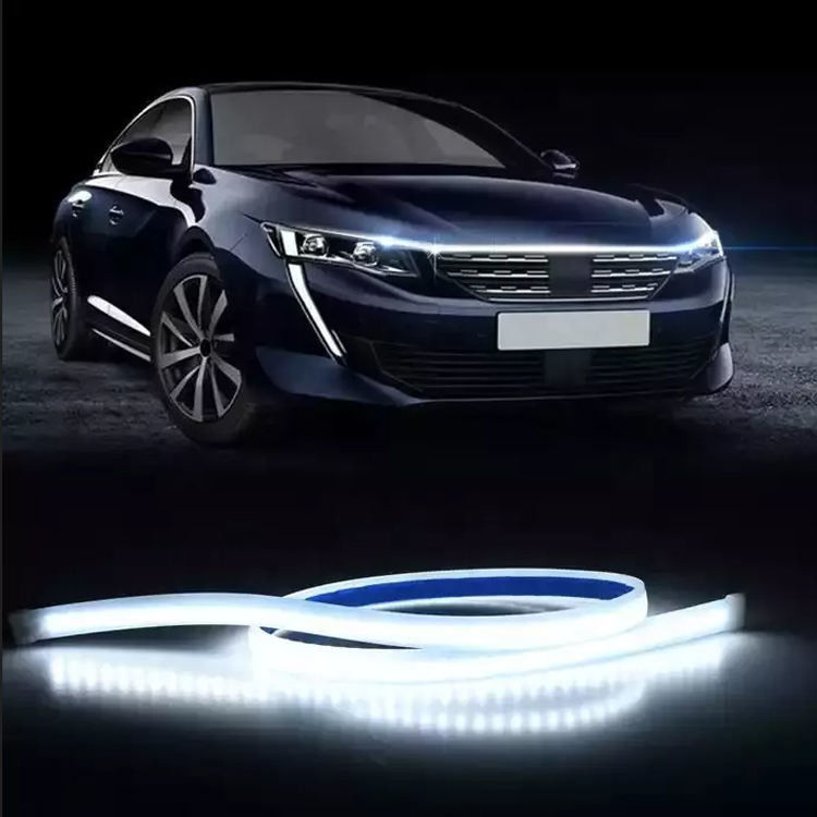 1.5m導かれる1.8m変更された車ライト ストリップ自動ヘッド ランプの昼間連続した車の頭部ライト