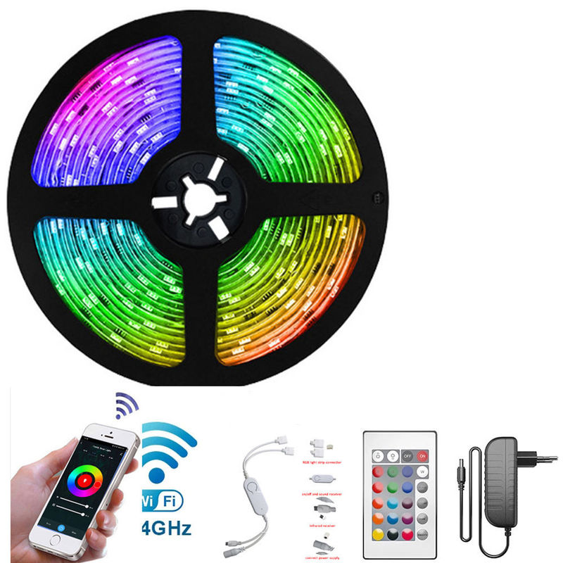 5M 5050 WifiのApp適用範囲が広くスマートなLEDの気分ライト キット装飾のための夢色の変更