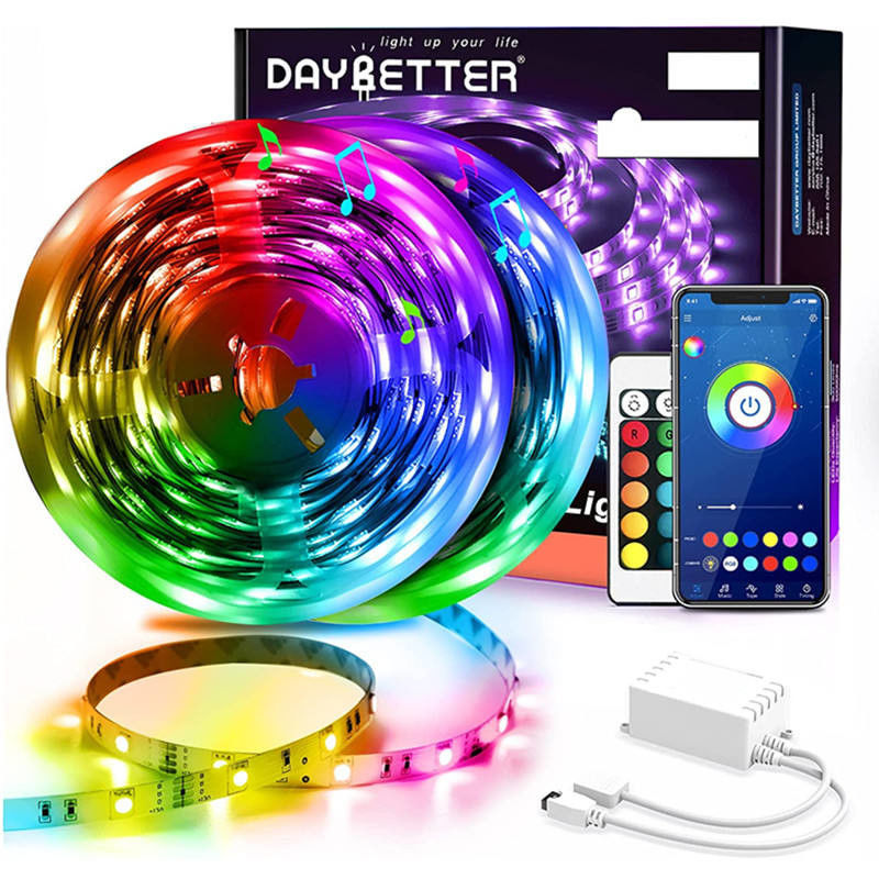 60Leds/M 5050 Rgb寝室のためのスマートなLEDの滑走路端燈5m 10m 15mのApp制御リモート